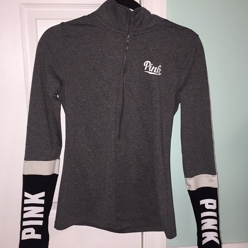 NWT PINK quaterzip